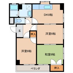 スズランハイツの物件間取画像